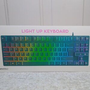 VIVITAR LIGHT UP KEYBOARD Teal